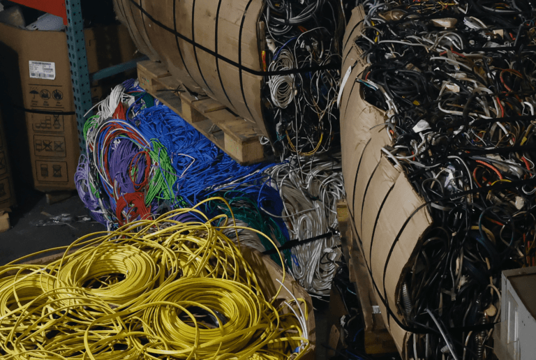 Scrap metal insulated wire